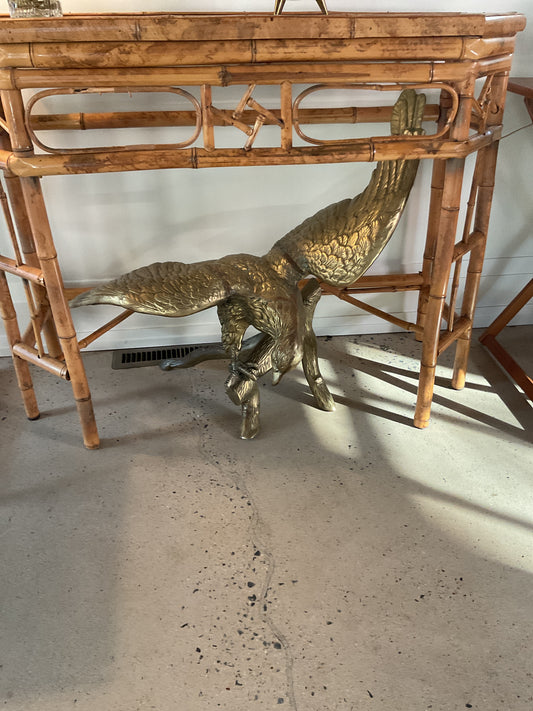 Large Brass Eagle on Branch