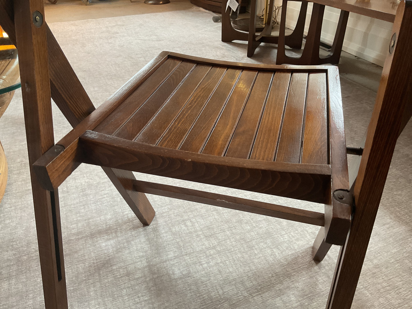 Vintage Wooden Folding Chairs (set of 4) Made in Romania