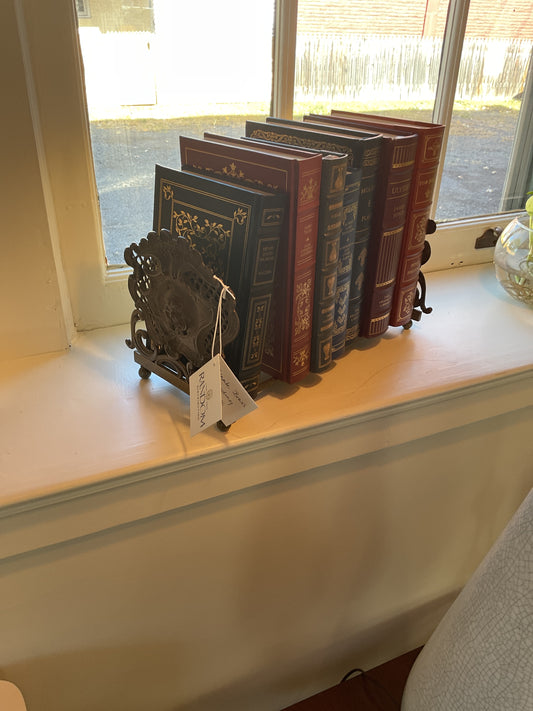 Antique Expanding Book Rack