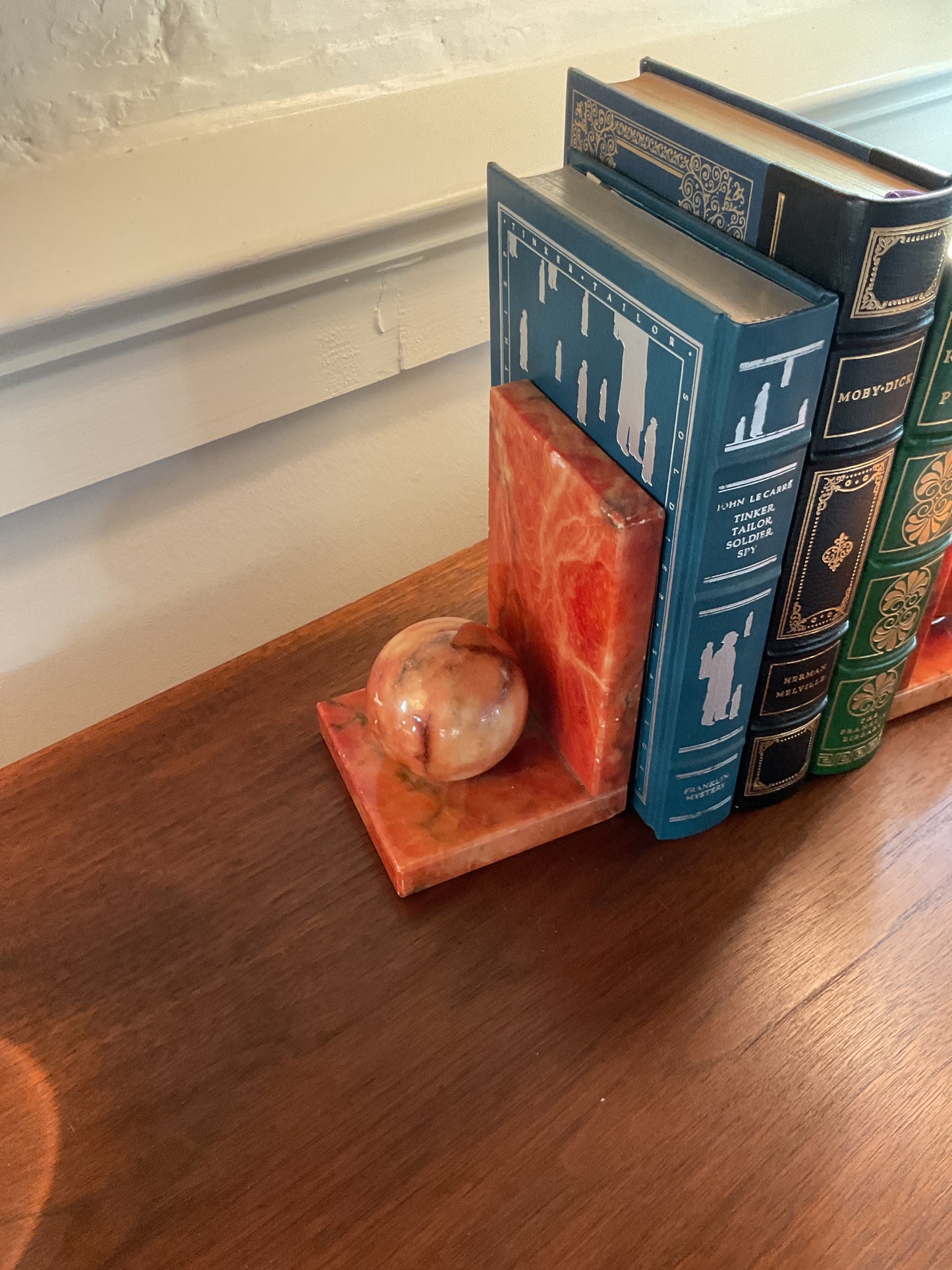 Alabaster Bookends