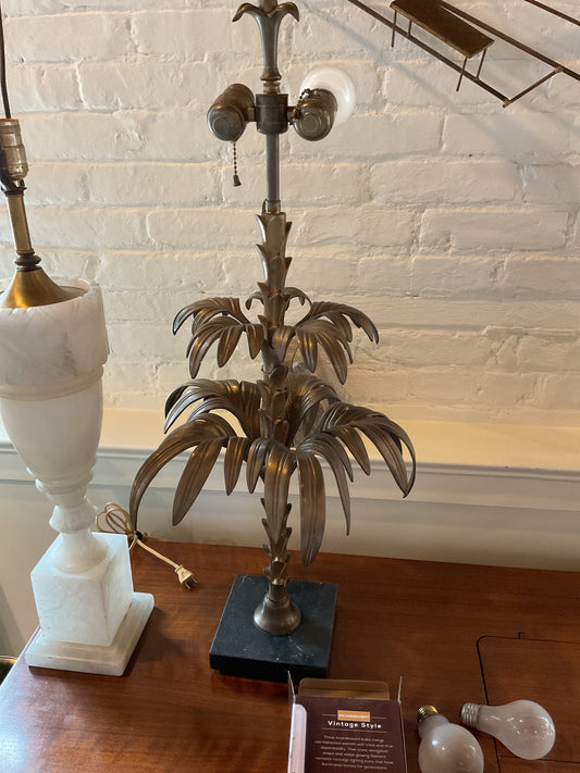 Bronze Palm Table Lamp